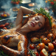 Garden Wedding cooking Redhair 0 02