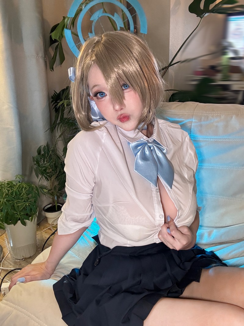 切切Celia 明日奈制服 Asuna Cosplay 自拍写真 17P+7V插图4