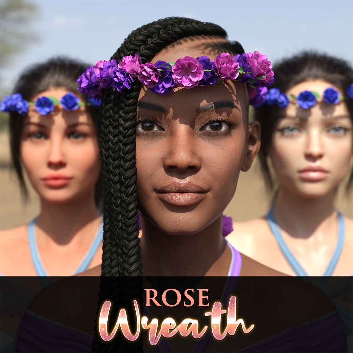 Rose Wreath For G8F And G9 - Free Daz 3D Models