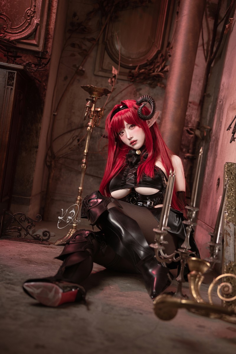 切切Celia 兴登堡 Hindenburg Cosplay Azur Lane 写真 38P插图6