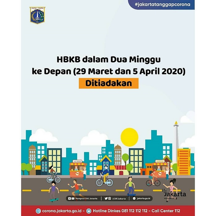 CFD Jakarta ditiadakan kembali selama dua pekan mendatang