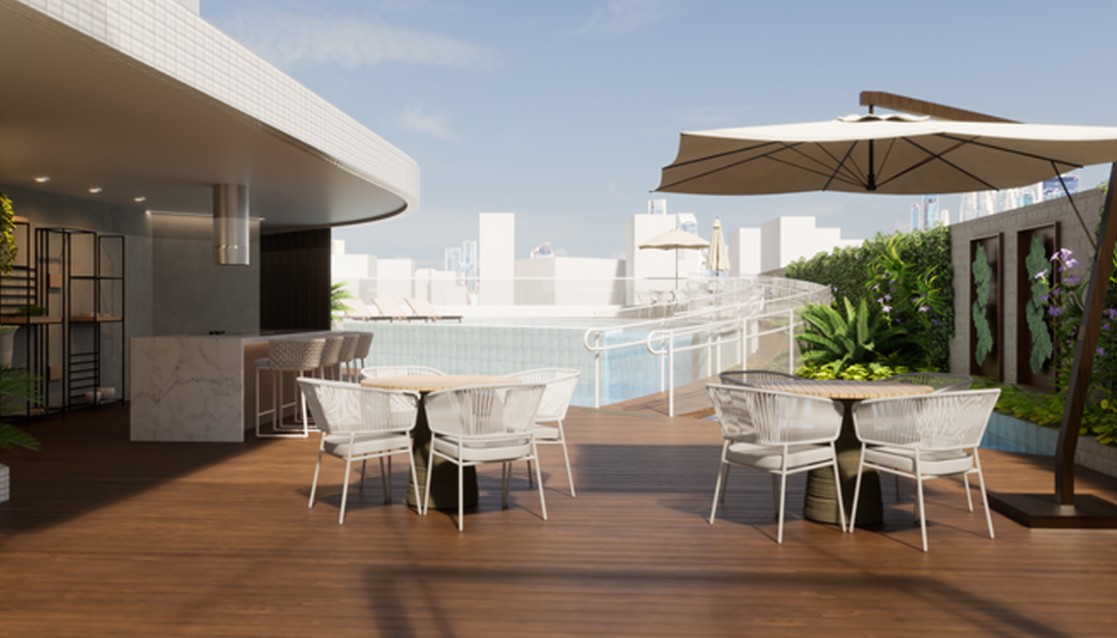 Rooftop Sky Lounge com piscina