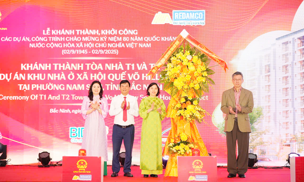 tang hoa 2 Khánh thành 2 tòa Khu nhà ở xã hội Quế Võ Hillview