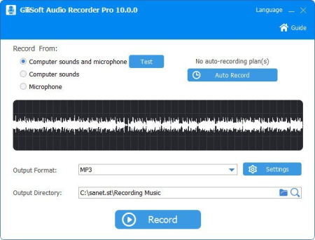 GiliSoft Audio Recorder Pro 11.3 Multilingual Portable