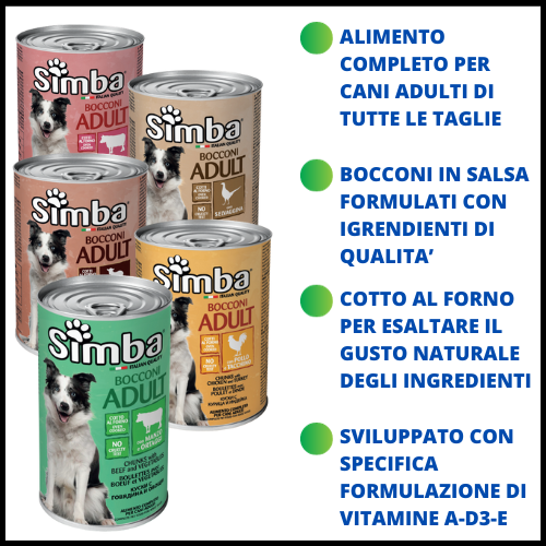 CIBO PER CANI PATE' BOCCONCINI CROCCHETTE CROCCANTINI SCATOLETTE MANZO POLLO VITELLO AGNELLO VERRDURE FEGATO CIBO SECCCO UMIDO CIOTOLA PER CANI