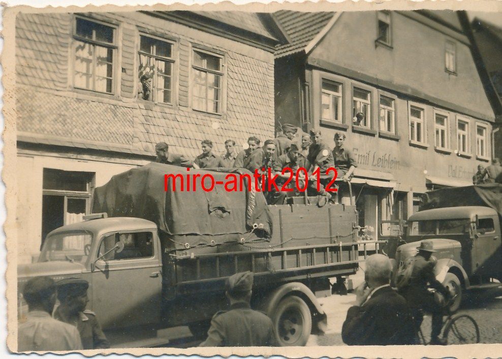 Foto, Wehrmacht, Soldaten in Walldürn,