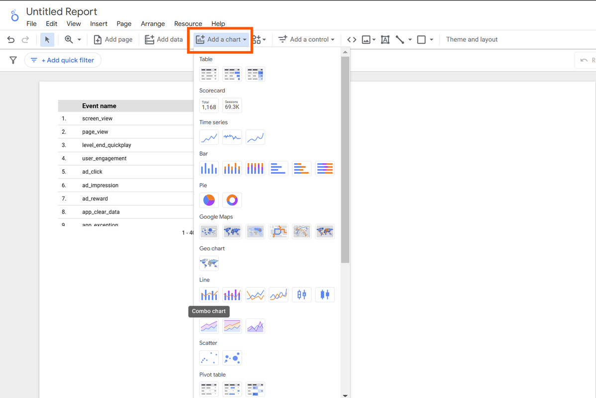 Adding Charts to Your Dashboard