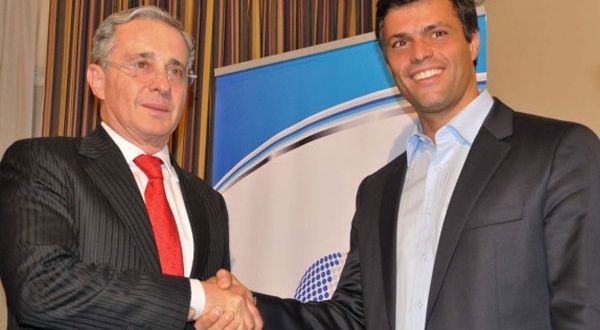 Narcotraficante Álvaro Uribe y corrupto Leopoldo López