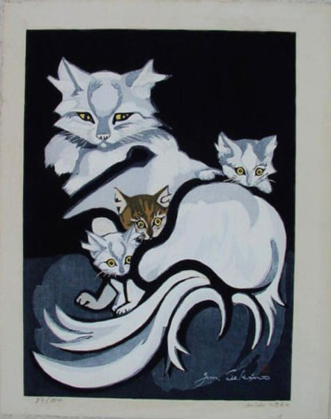 Sekino-Junichiro-No-Series-Unknown-cat-and-kittens-00033266-021225-F06