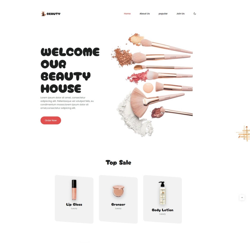 Responsive Beauty Website