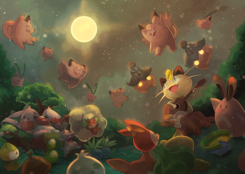 bulbasaur-meowth-clefairy-whimsicott-hop