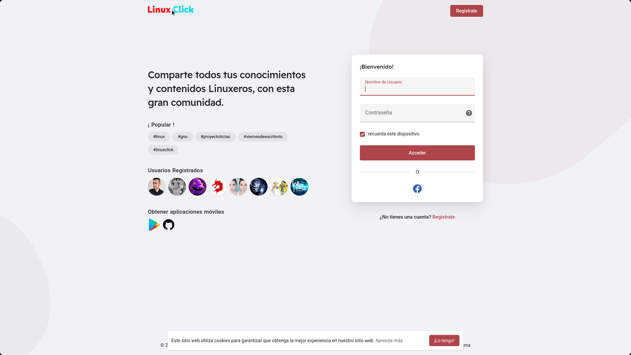 RedLinuxClick - Red Social de Linuxeros y Programadores