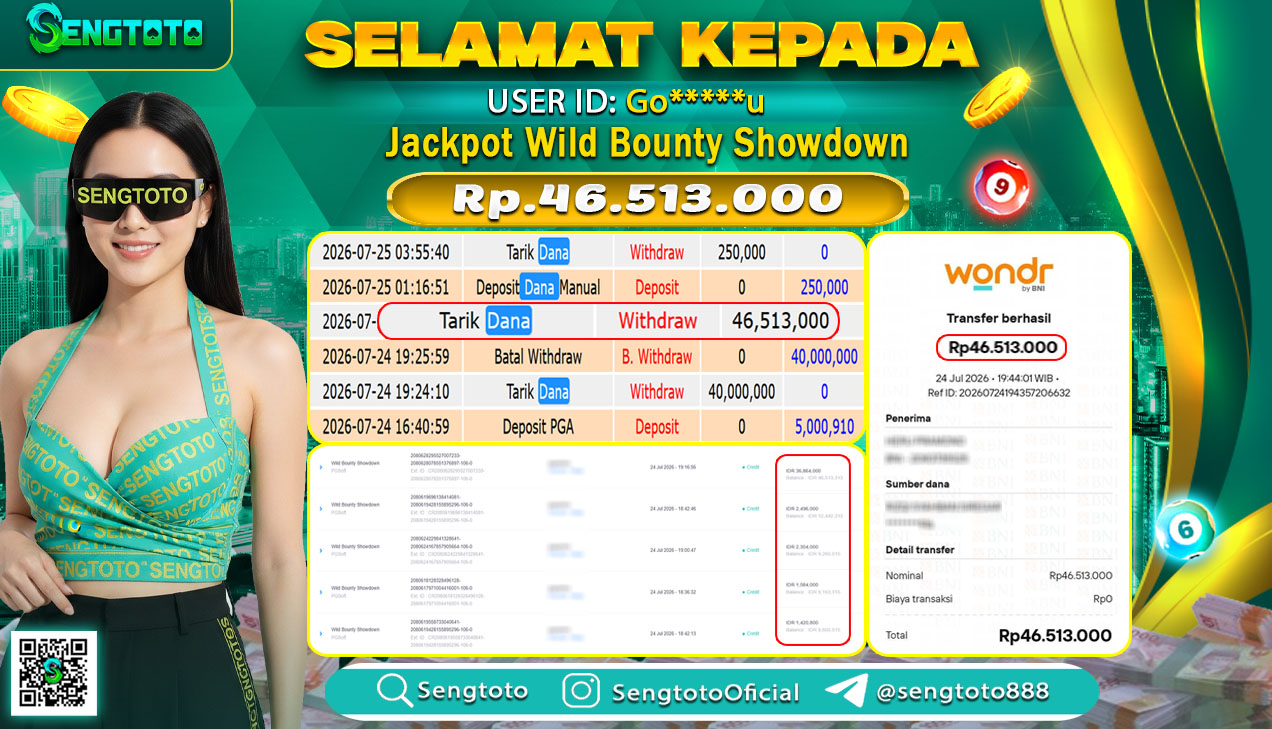 BUKTI PEMBAYARAN SLOT WILD BOUNTY SHOWDOWN