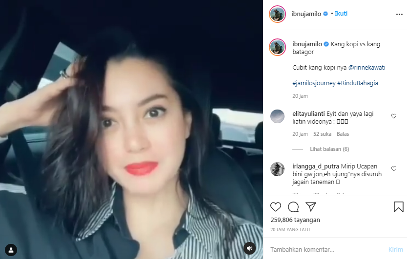 Ririn Ekawati tak mau ditinggal Ibnu Jamil
