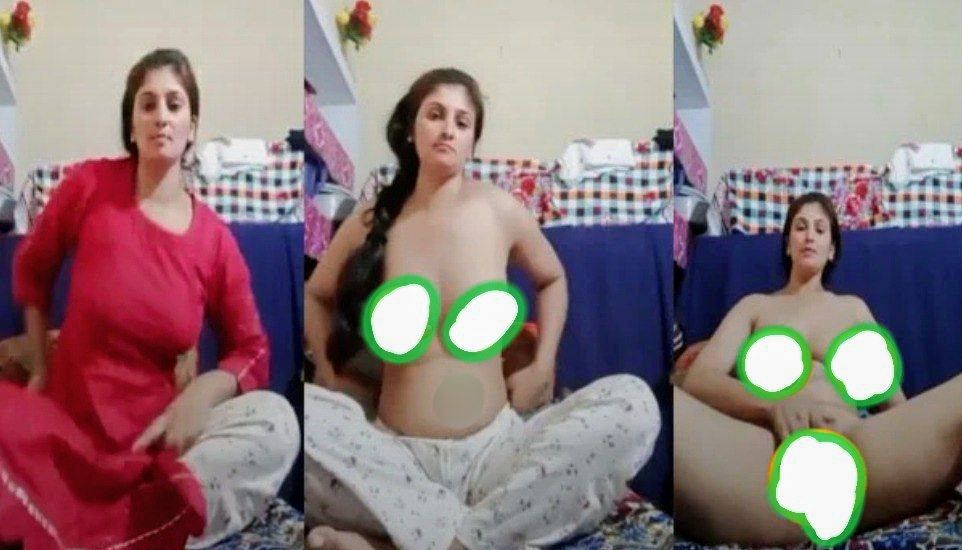 Desi aunty full hard masturbating new video
