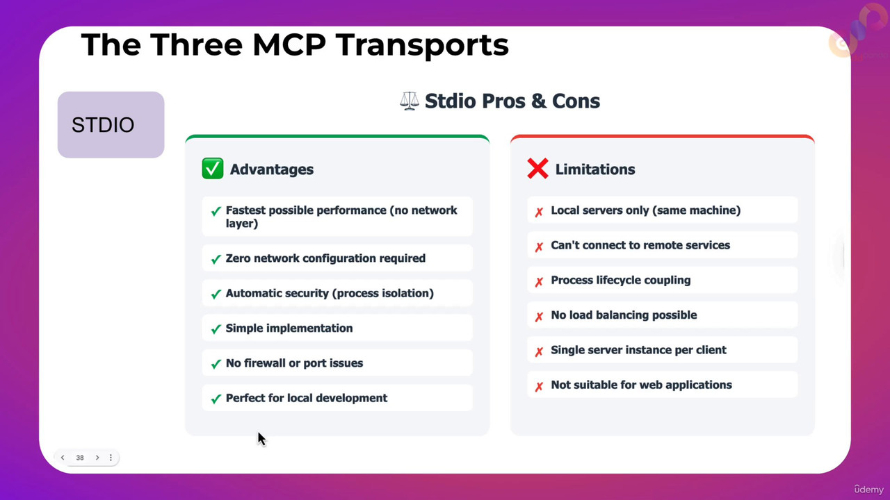 13 The Three MCP Transports STDIO Pros and Cons mp4 0003
