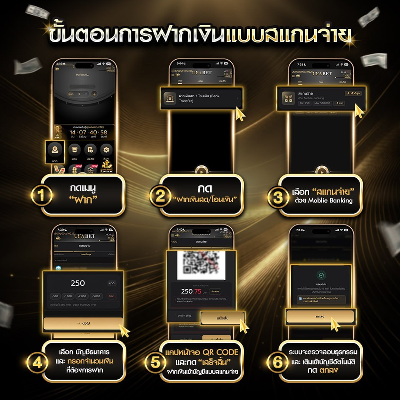 วิธีฝากเงินแบบสแกนจ่าย