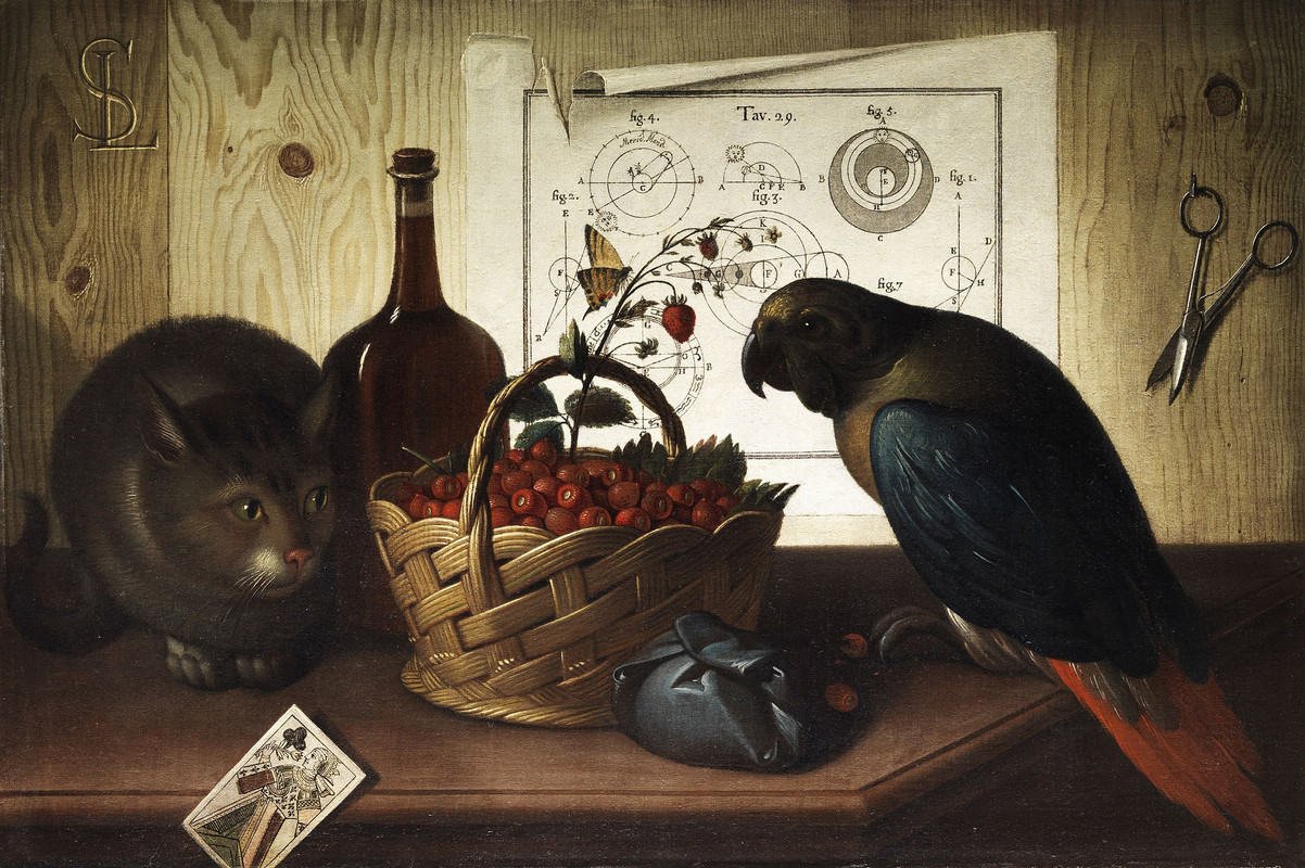1-2560px-Sebastiano-Lazzari-Stillleben-mit-Katze-und-Papagei