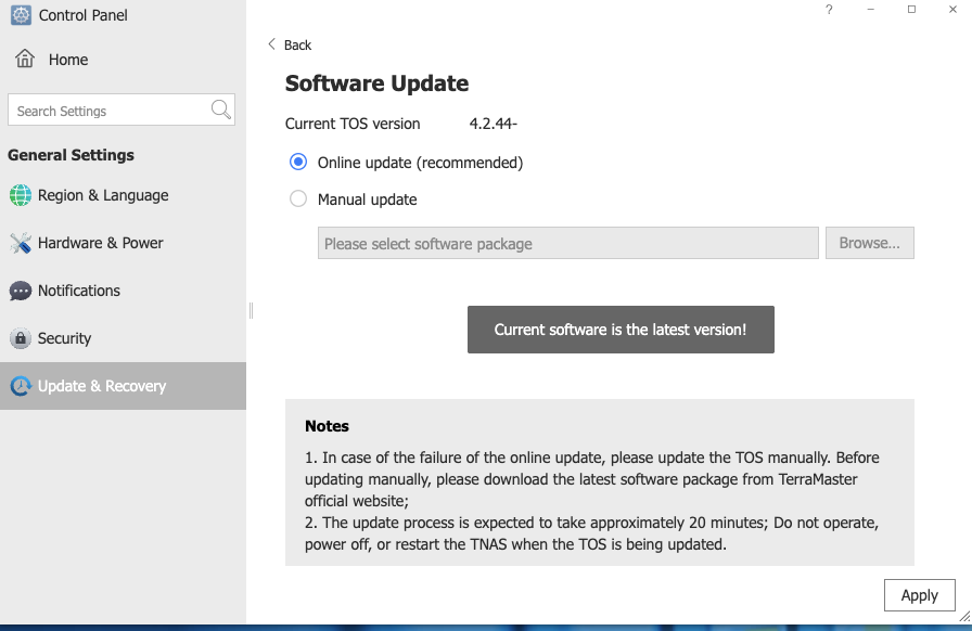 TOS_CURRENT SOFTWARE