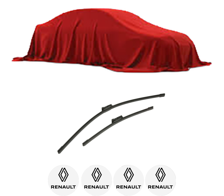 Set stergatoare auto RENAULT SCENIC E-TECH PHASE I din 2023, pentru parbriz auto, 2 bucati, Bosch Aerotwin, din cauciuc siliconat rezistent, 4 Stickere Auto RENAULT