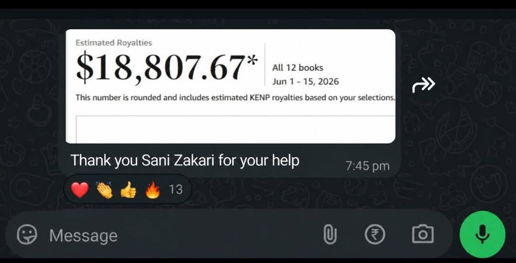 Student earned $18,807 across 12 books