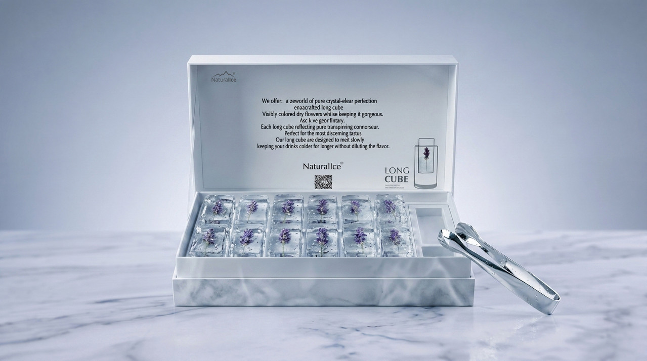 Long Cube Ice Lavander - 12 Pcs
