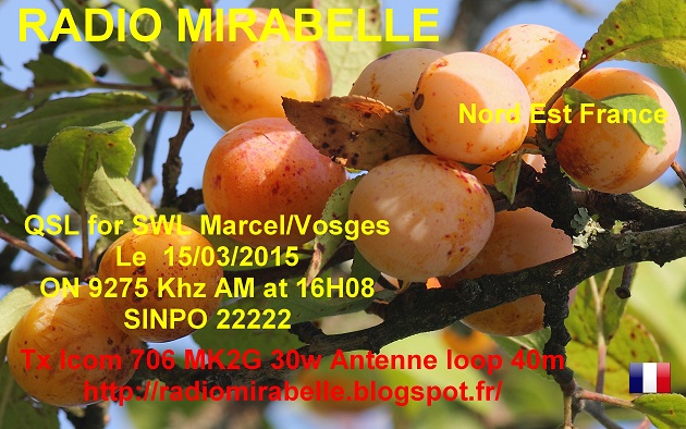 STATIONS PIRATES FRANCAISE.  E-QSL-R-Mirabelle