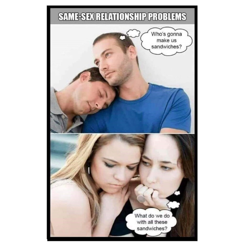 Last one here (Humor) before I go on a weeklong trip Same-sex