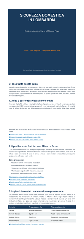 Sicurezza casa in lombardia