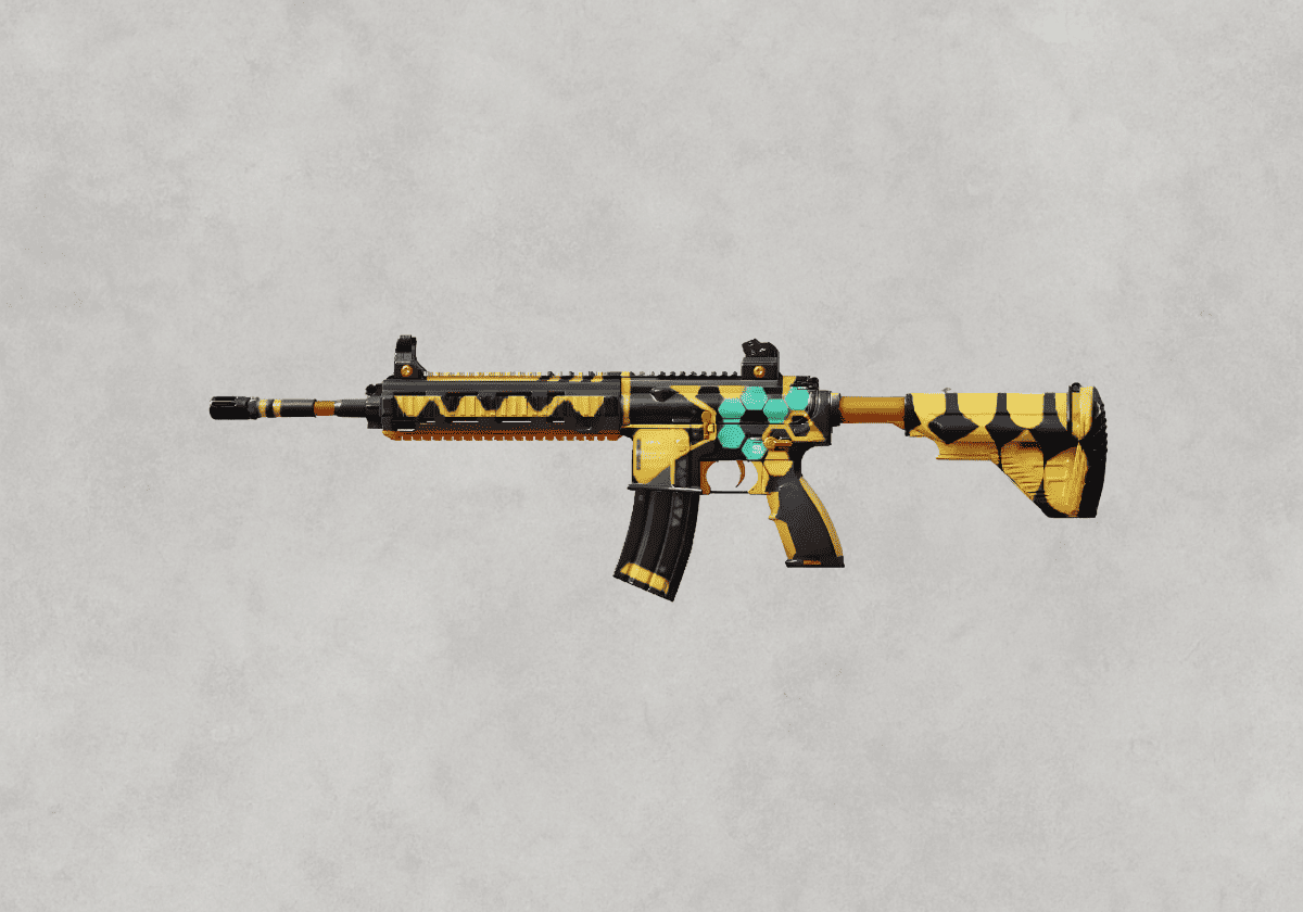 سكن M416 Mecha Wasp – دبور ميكانيكي أصفر أسطوري