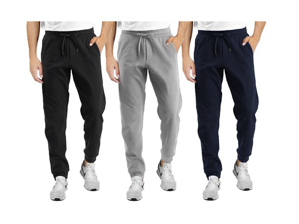 Woot Deal – Men’s Fleece Joggers 3-Pack only 
