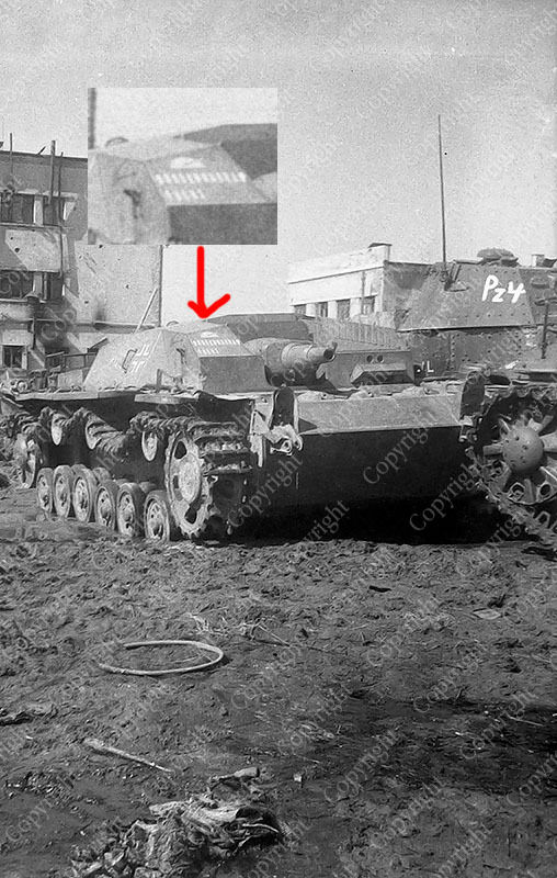 Sturmgeschütz  Stug  Panzer mit 17 Abschussstric