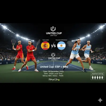 بث مباشر | إسبانيا ضد الأرجنتين في United Cup 2026 - صراع ناري لبداية الموسم