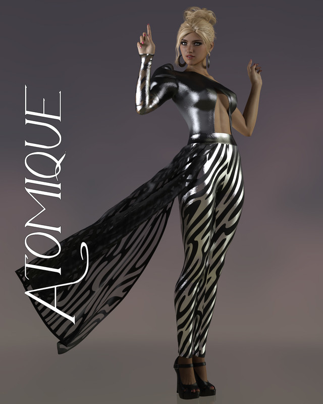 Atomique d Force pantsuit for Genesis 8 Females
