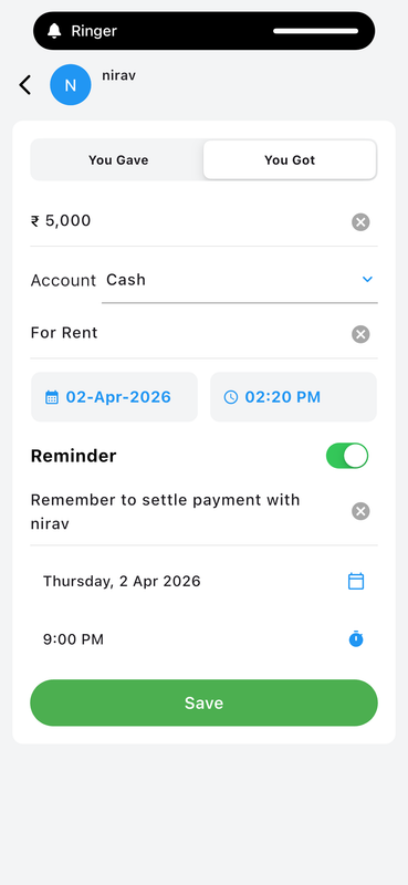 Set Payment Reminders