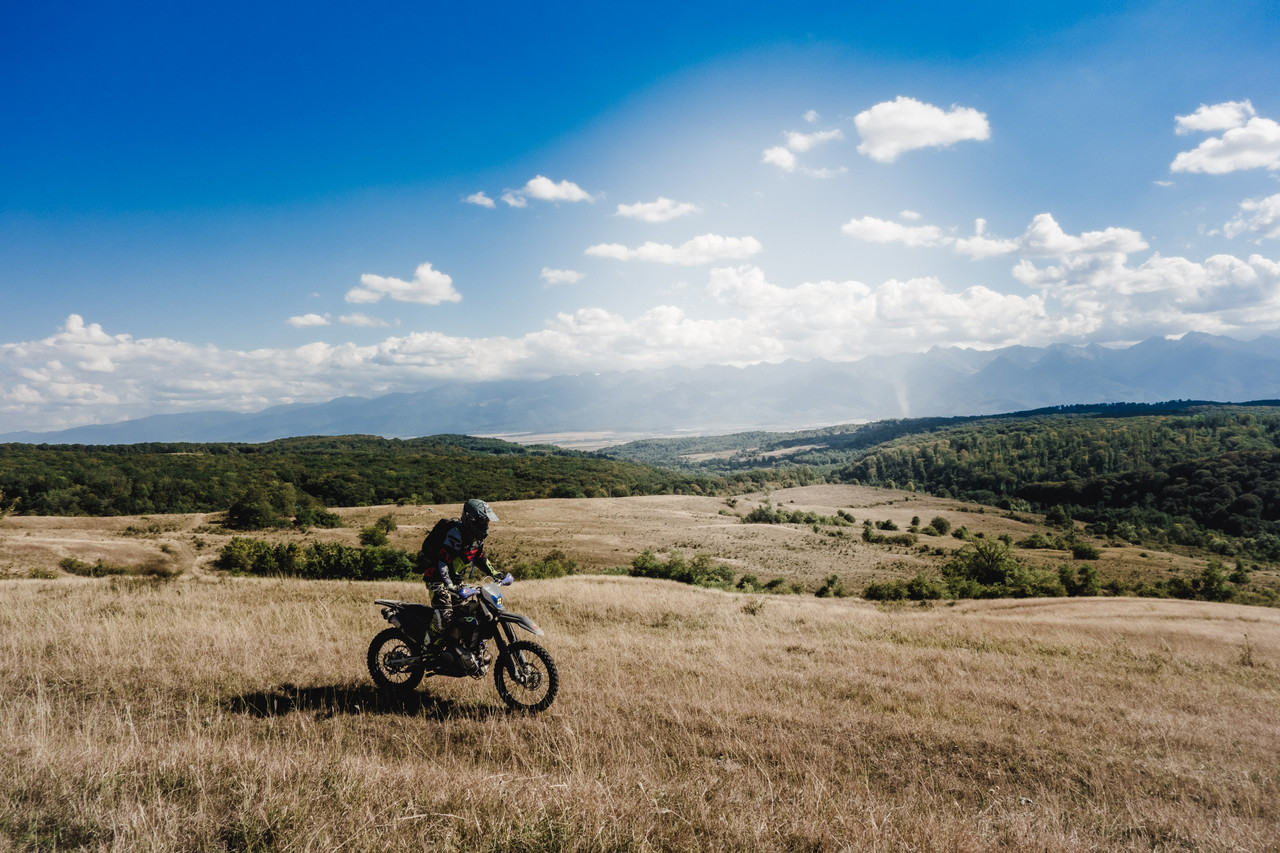 Rider enjoying the landscape