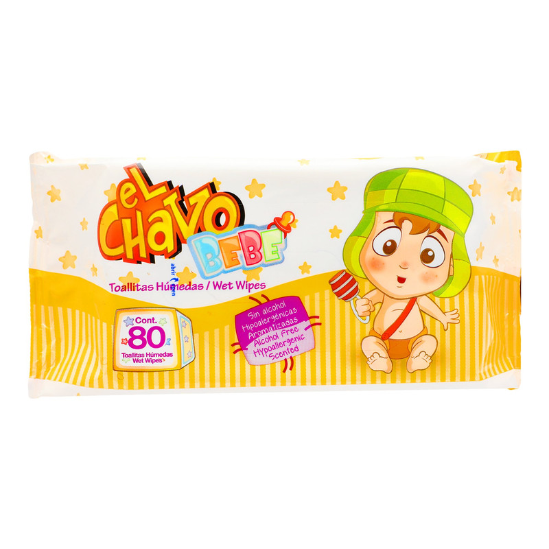 MYB EL CHAVO TOALLITAS HUMEDAS C/80 APL3X2     7501028612723
