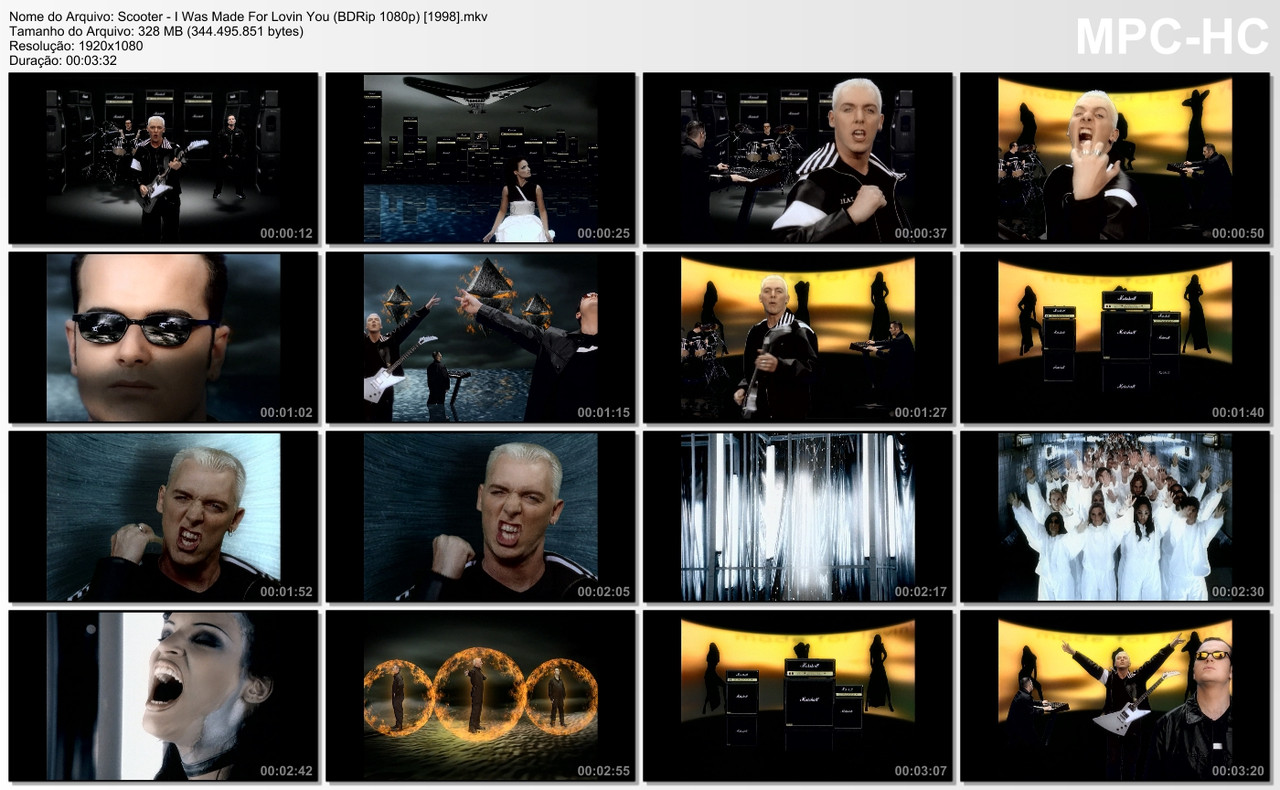 Scooter - I Was Made For Lovin You (BDRip 1080p) [1998]