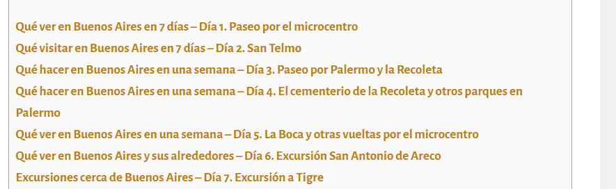 Qué ver en Buenos Aires – Una semana en la capital argentina - Buenos Aires: Qué ver, Datos útiles, Excursiones