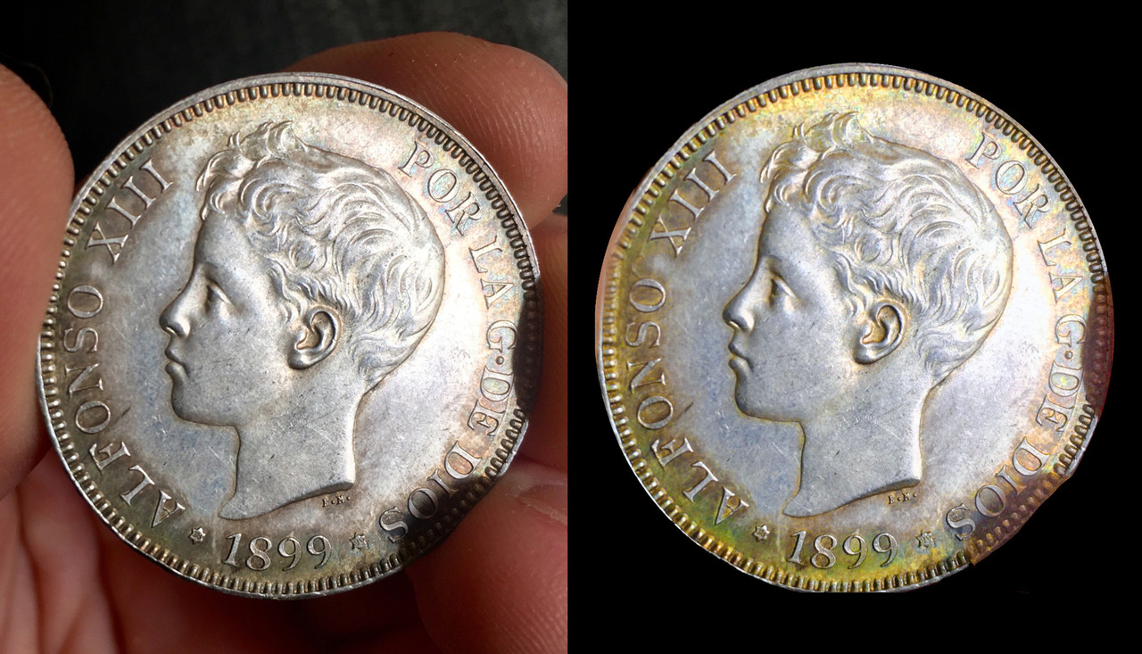 5 Pesetas AlfonsoXIII 1899 Tostada 83333b10anv