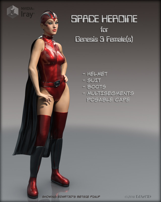 Space Heroine for Genesis 3 Female(s)