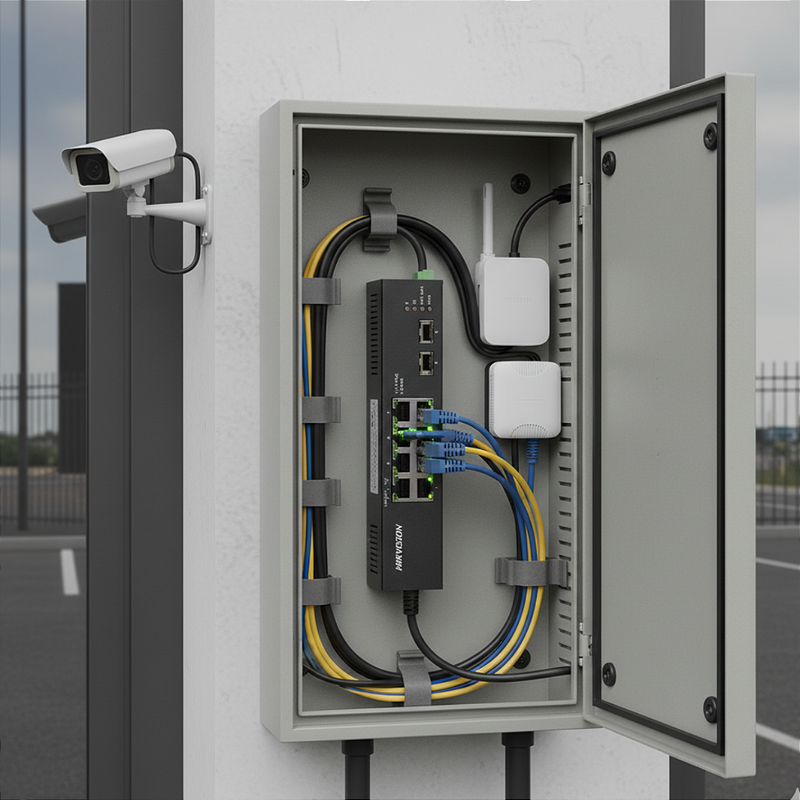 Switch 10 Portas Hikvision Ds-3T0510Hp-E/Hs L2 Gigabit