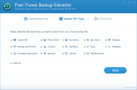 ThunderShare iTunes Backup Extractor 6.0.0.0