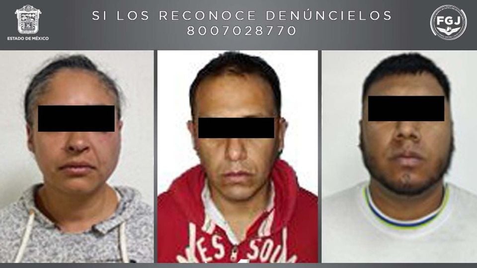 Caen tres presuntos motosicarios en Edomex; están acusados de asesinar a balazos a dos hombres
