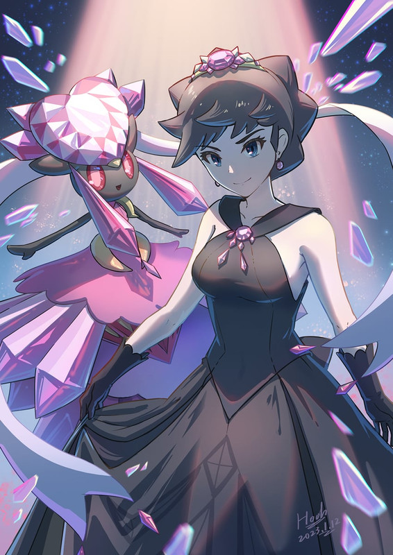 diantha-diancie-and-mega-diancie-pokemon