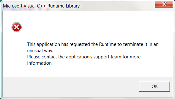 runtime error msg