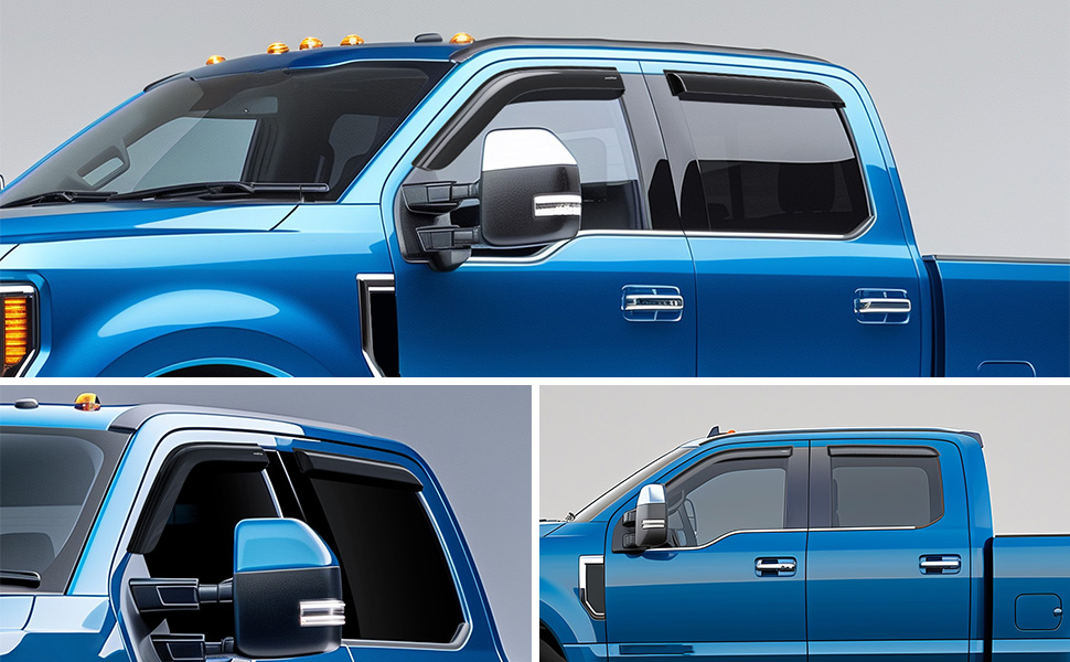 Compare Price: F250 Rain Guards In Channel - On - Foto 6