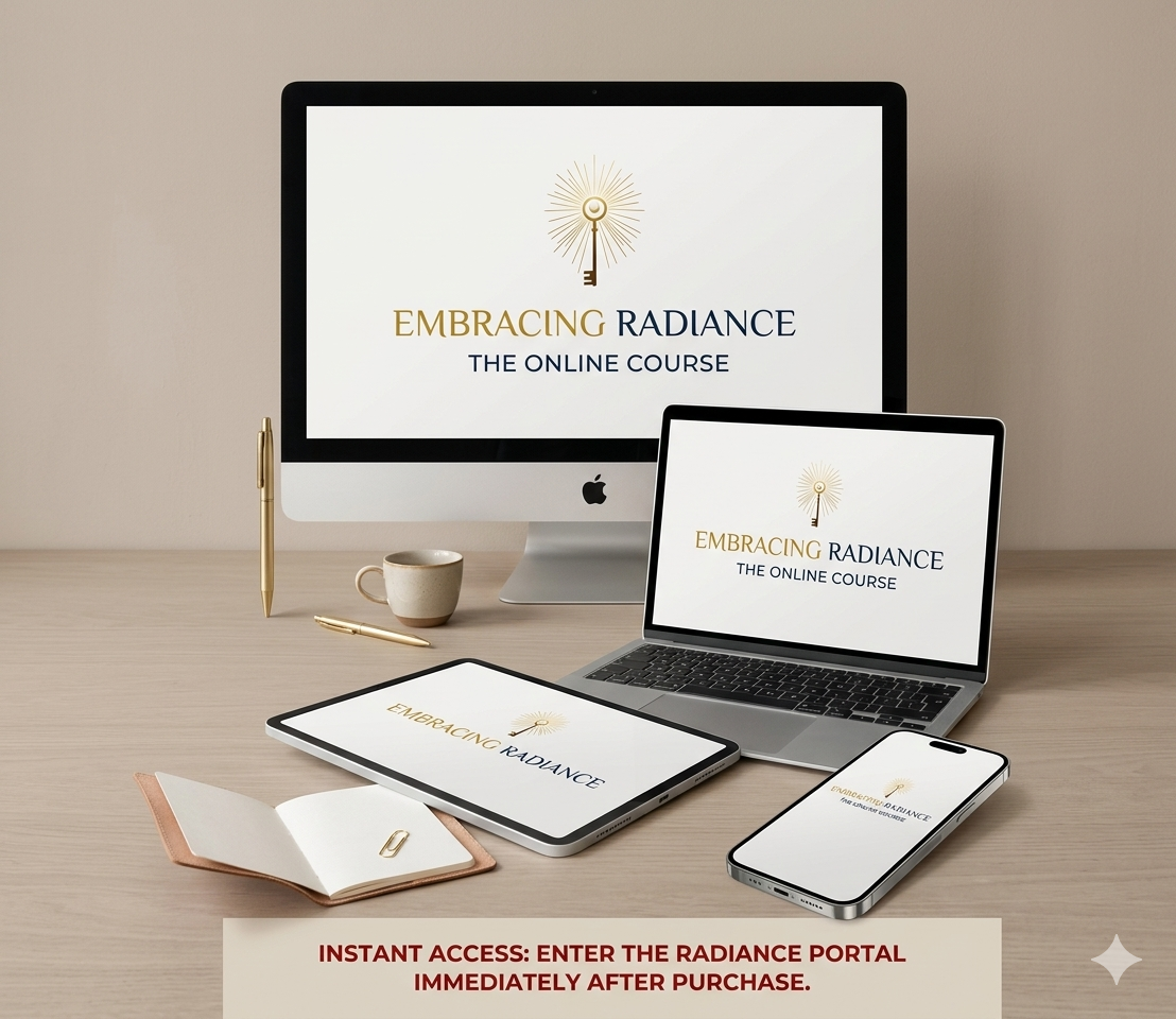 Emotional healing and reinvention in the Embracing Radiance online course.