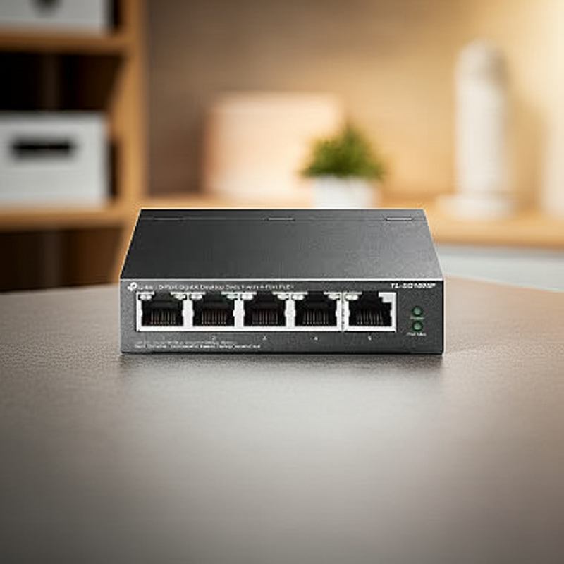 Switch TP-Link TL-SG1005P com 5 portas Gigabit
