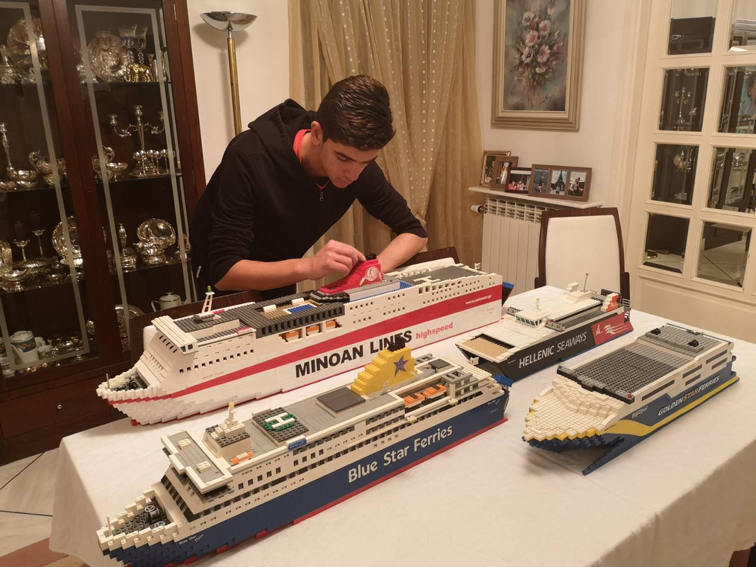 Ο 18χρονος Σερραίος που φτιάχνει καταπληκτικά πλοία από lego!